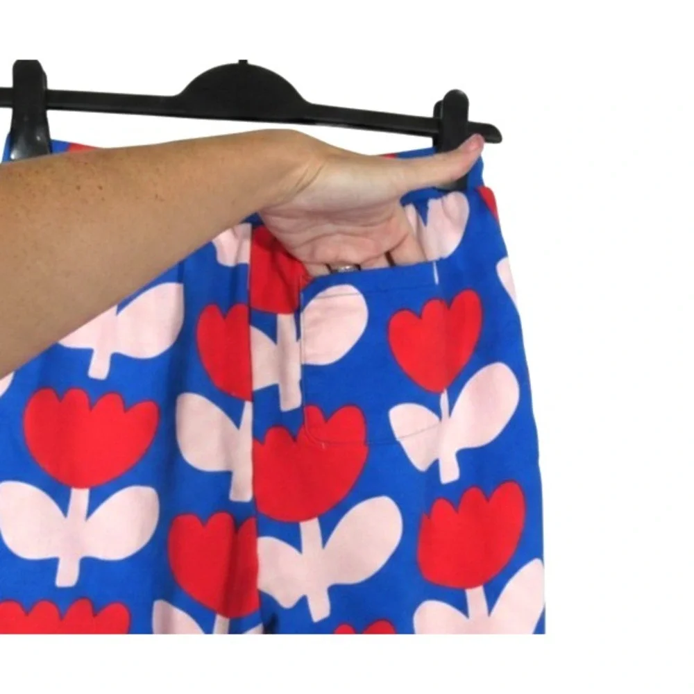 MINI BODEN Blue/Multi TULIP PRINT Pajamas Set Lounge SWEATSHIRT/JOGGERS 13-14Y